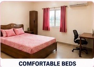 Comfortable furnished bed in Masters Ladies PG Bhubaneswar